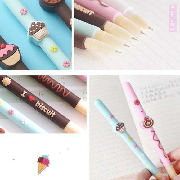 Yummy Biscuit Gel Pen - 2pcs - Picture 6 of 9